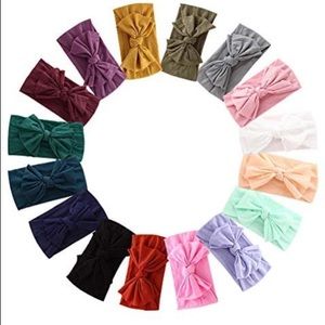16 piece baby nylon headband hair bows